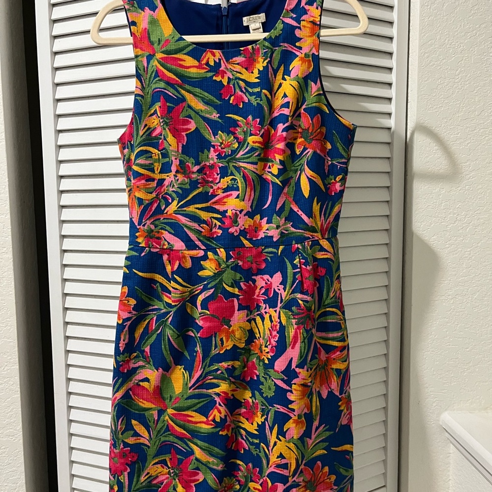 J Crew Floral Print Shift Dress